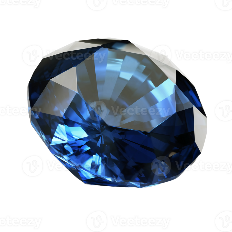 Blue sapphire, transparent background, remove background. png