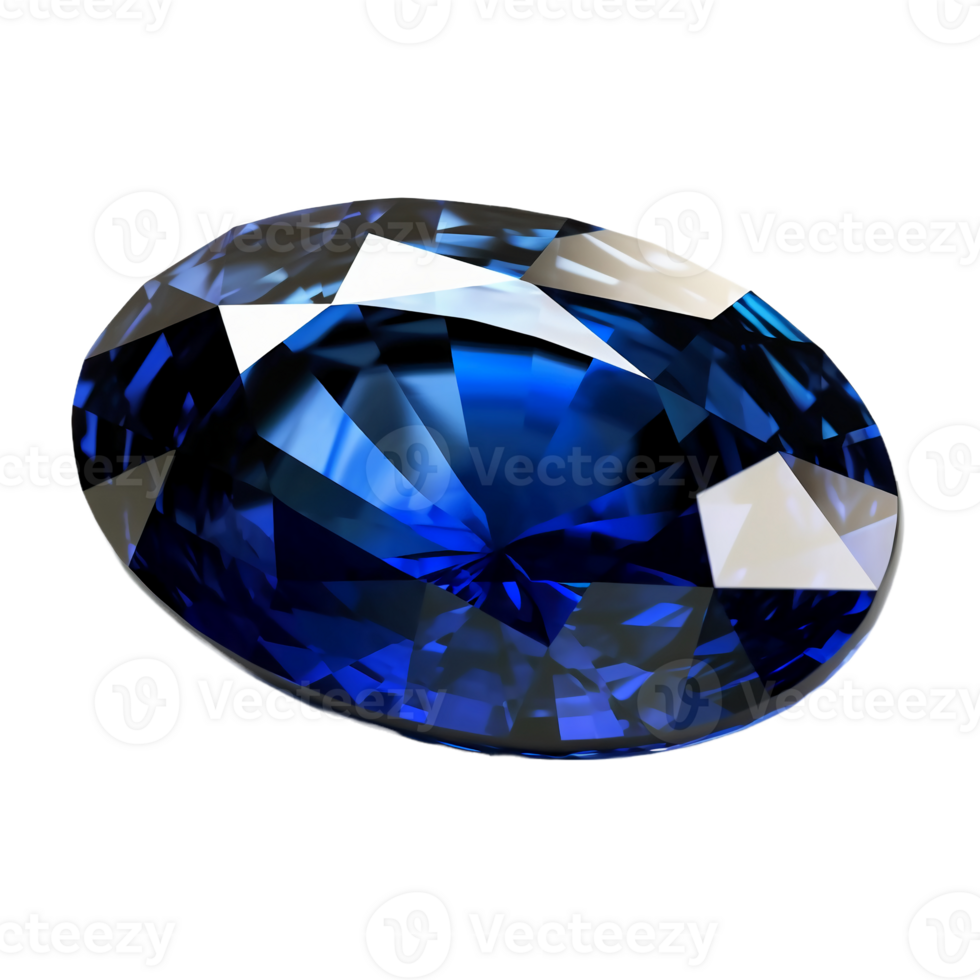 Blue sapphire, transparent background, remove background. png