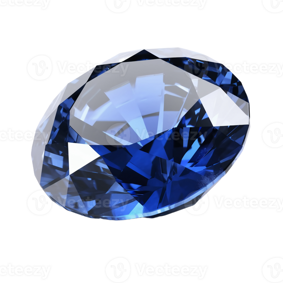 Blue sapphire, transparent background, remove background. png