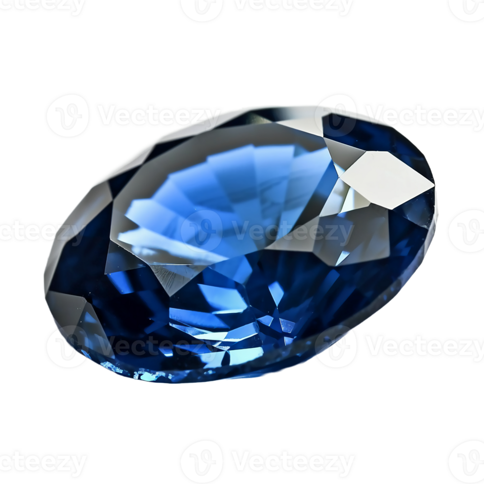 Blue sapphire, transparent background, remove background. AI generative ...