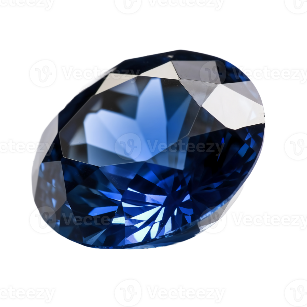 Blue sapphire, transparent background, remove background. png