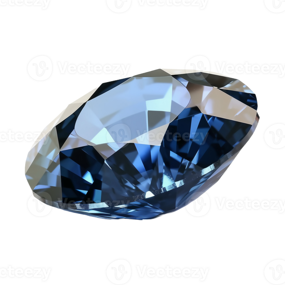 Blue sapphire, transparent background, remove background. png