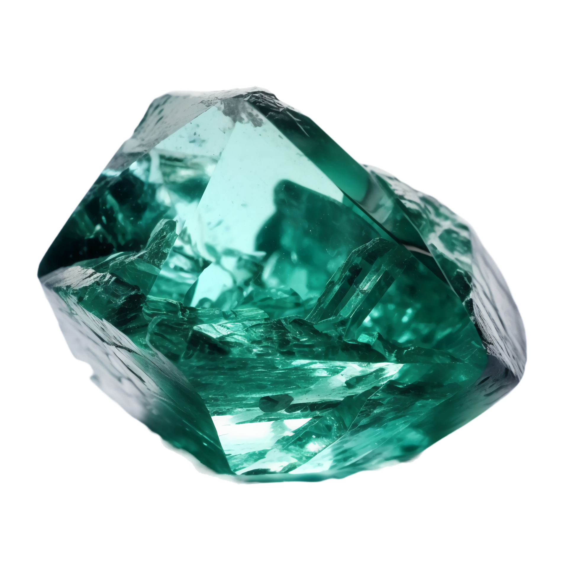 Emerald, white background, transparent background. 23673545 PNG