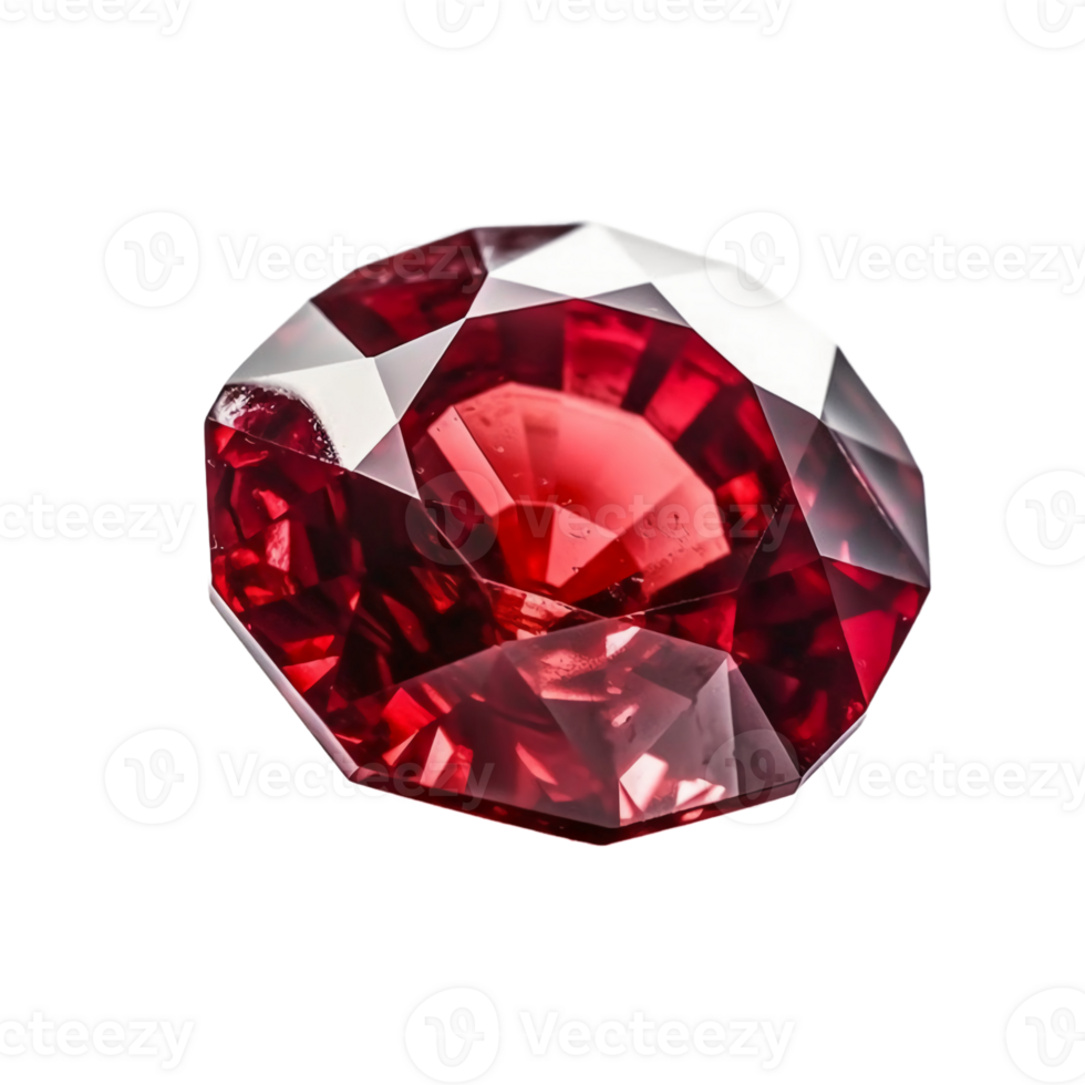Ruby, white background, transparent background. png