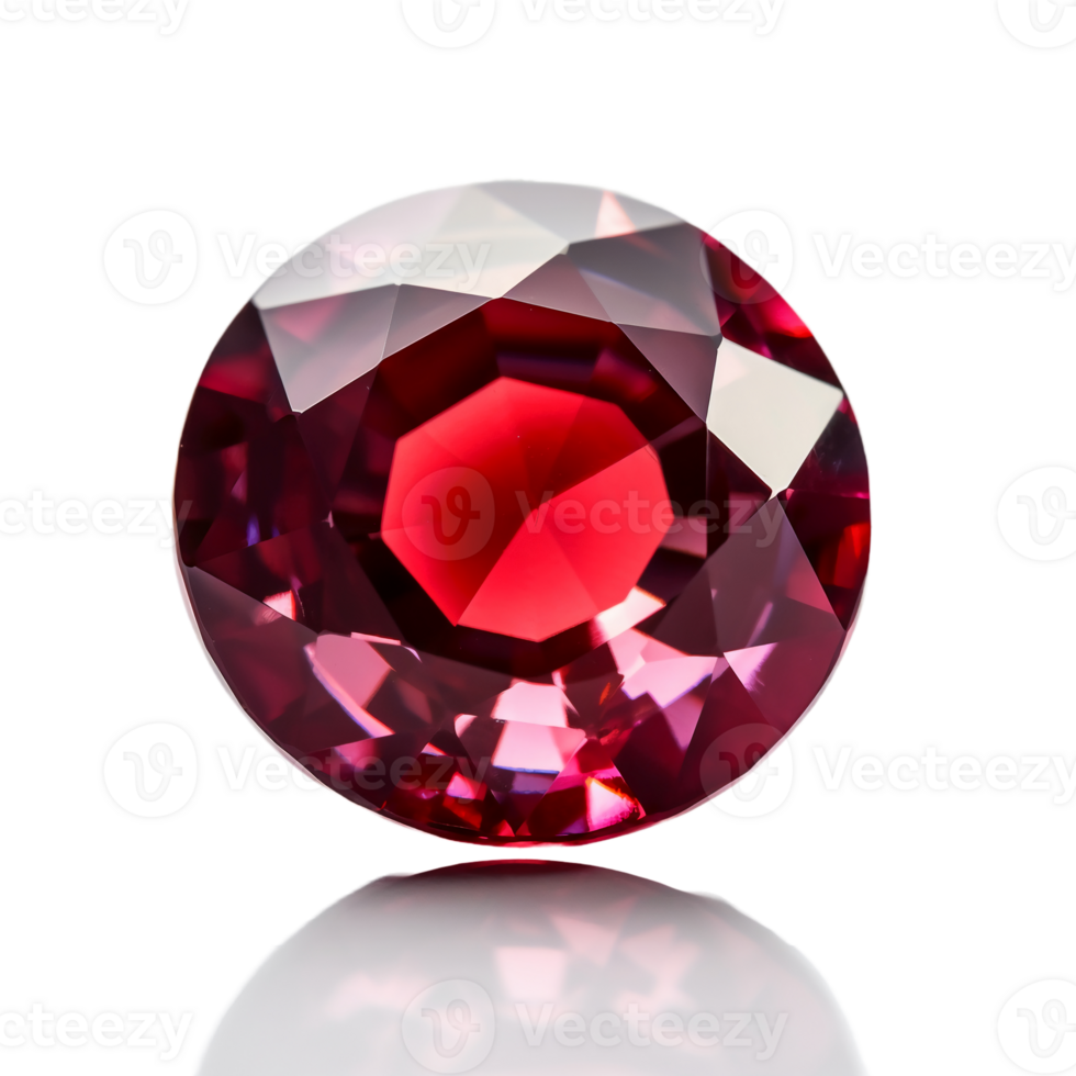 Ruby, white background, transparent background. png