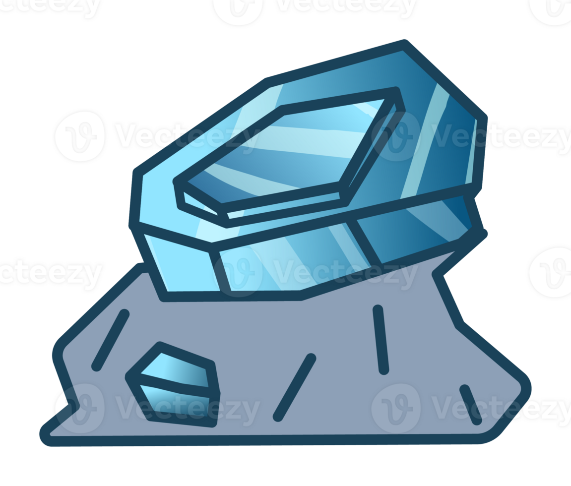 magic blue stone hand style png