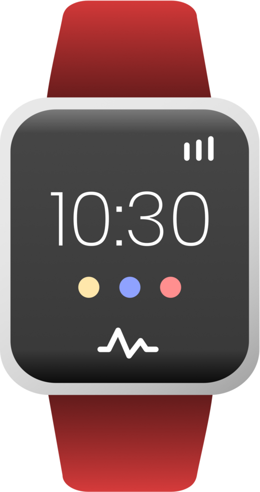 Realistic modern smartwatch illustration png