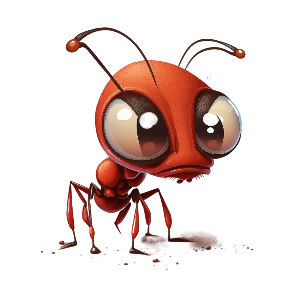 Cartoon funny ant png