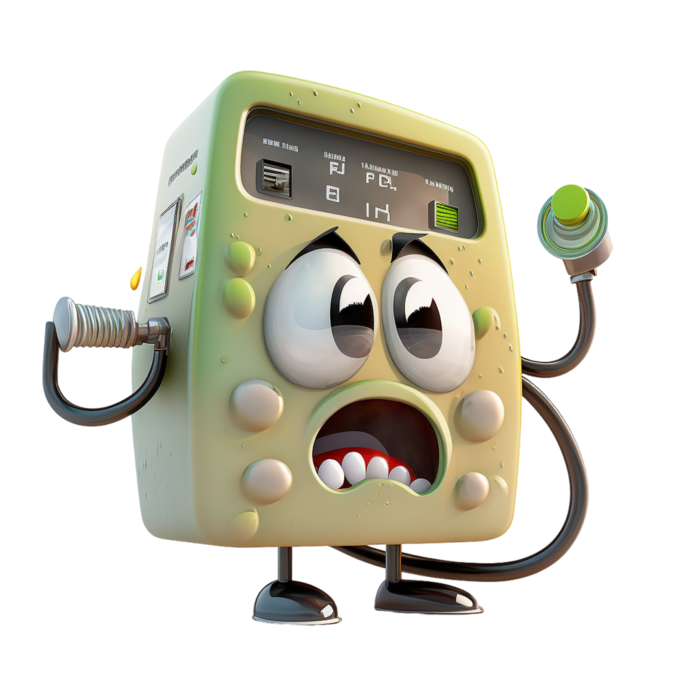 Funny Fuel cartoon character png