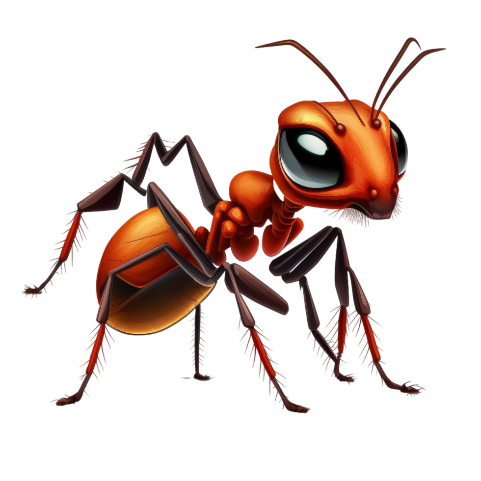 Cartoon funny ant png