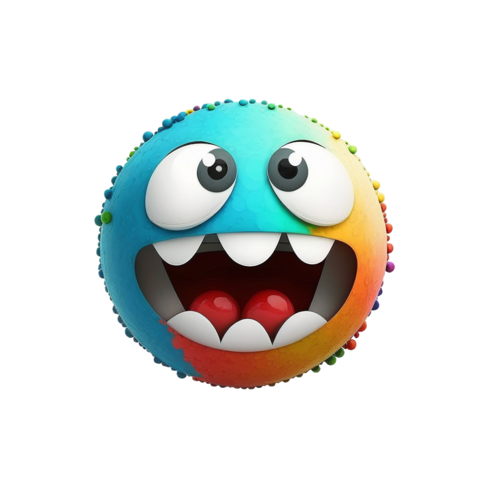 Funny Cartoon Ball png