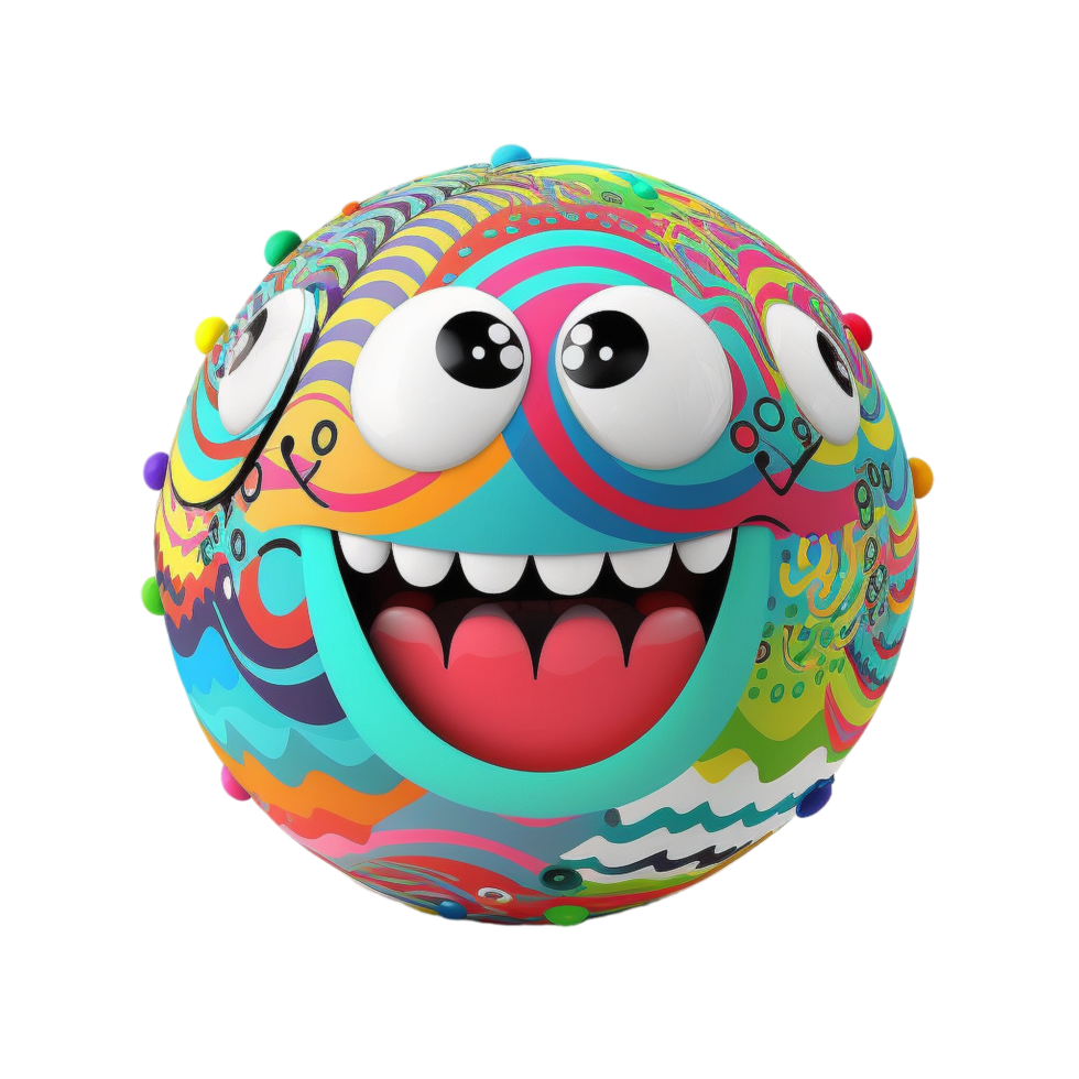 Funny Cartoon Ball png