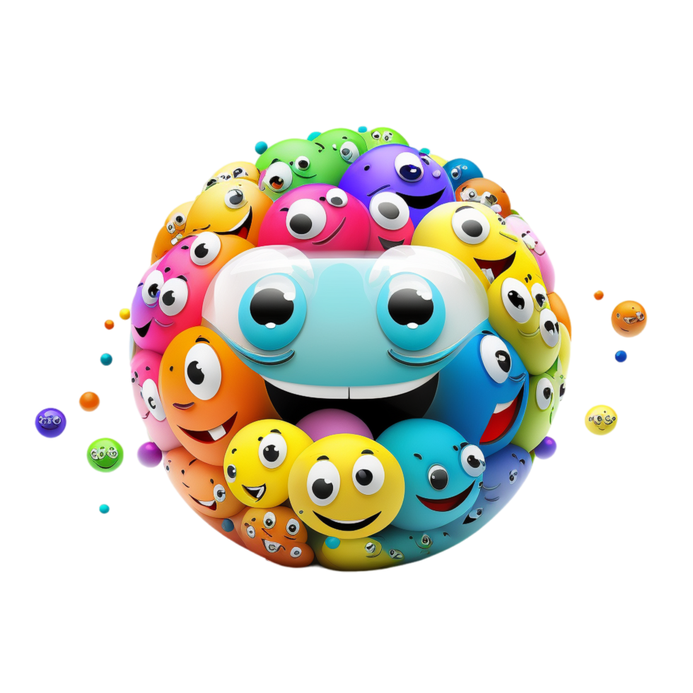 Funny Cartoon Ball png