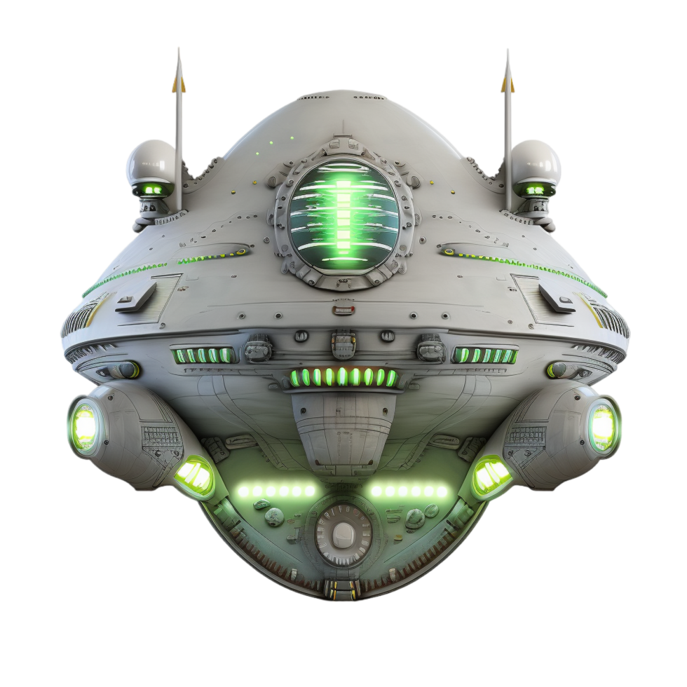 Alien Spaceship Png Ai Generative