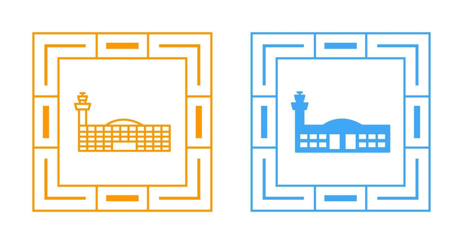 Airport Building Vector Icon