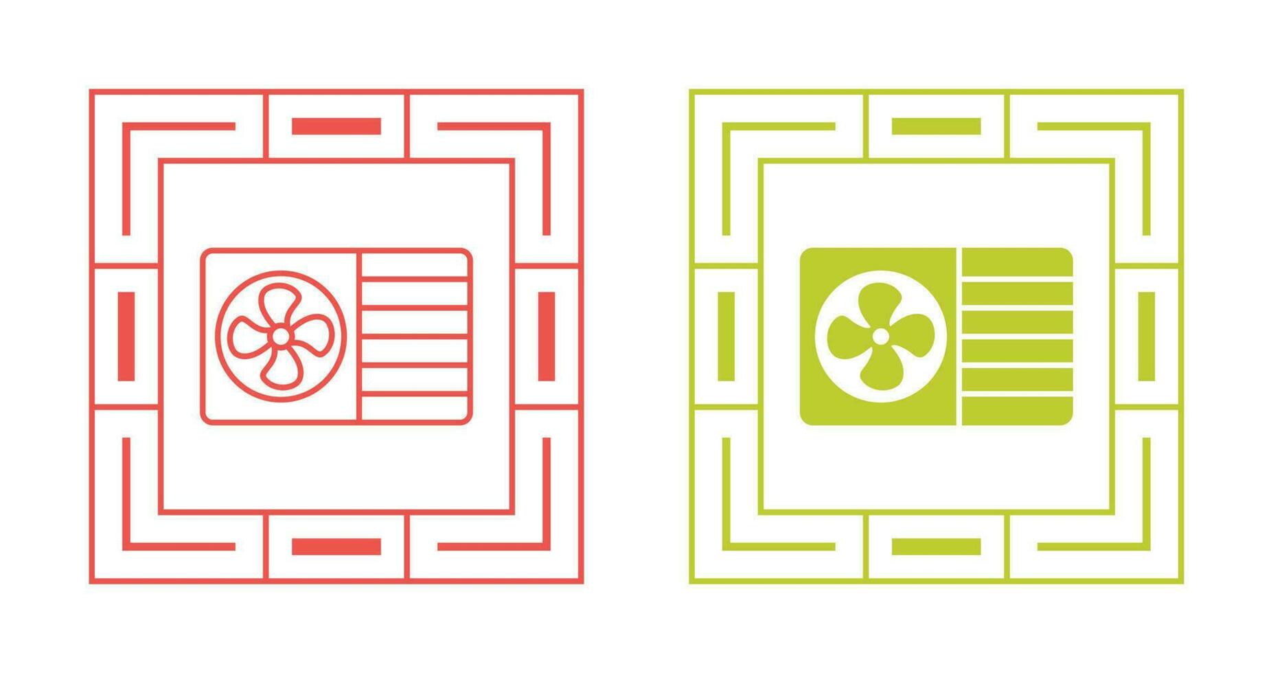 AC Window Unit Vector Icon