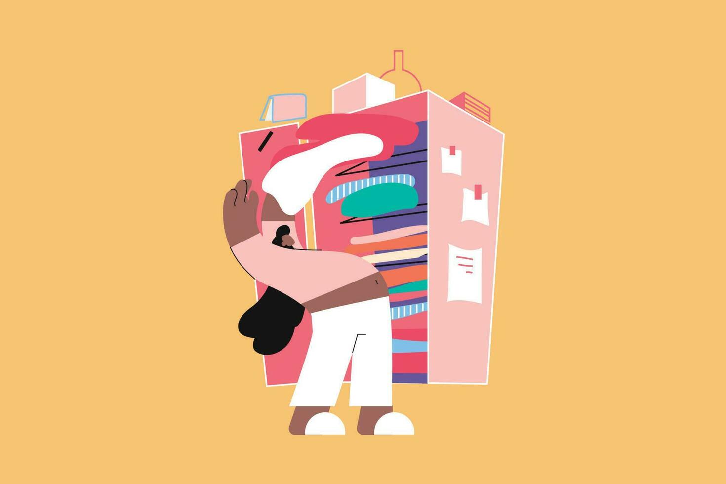 Cleaning, hobby, recreation, work, preparation concept vector