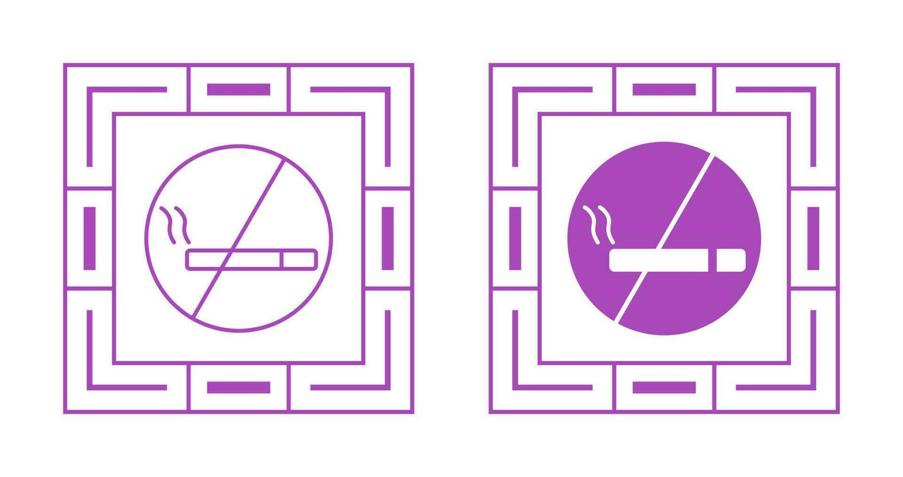 No Smoking SIgn Vector Icon