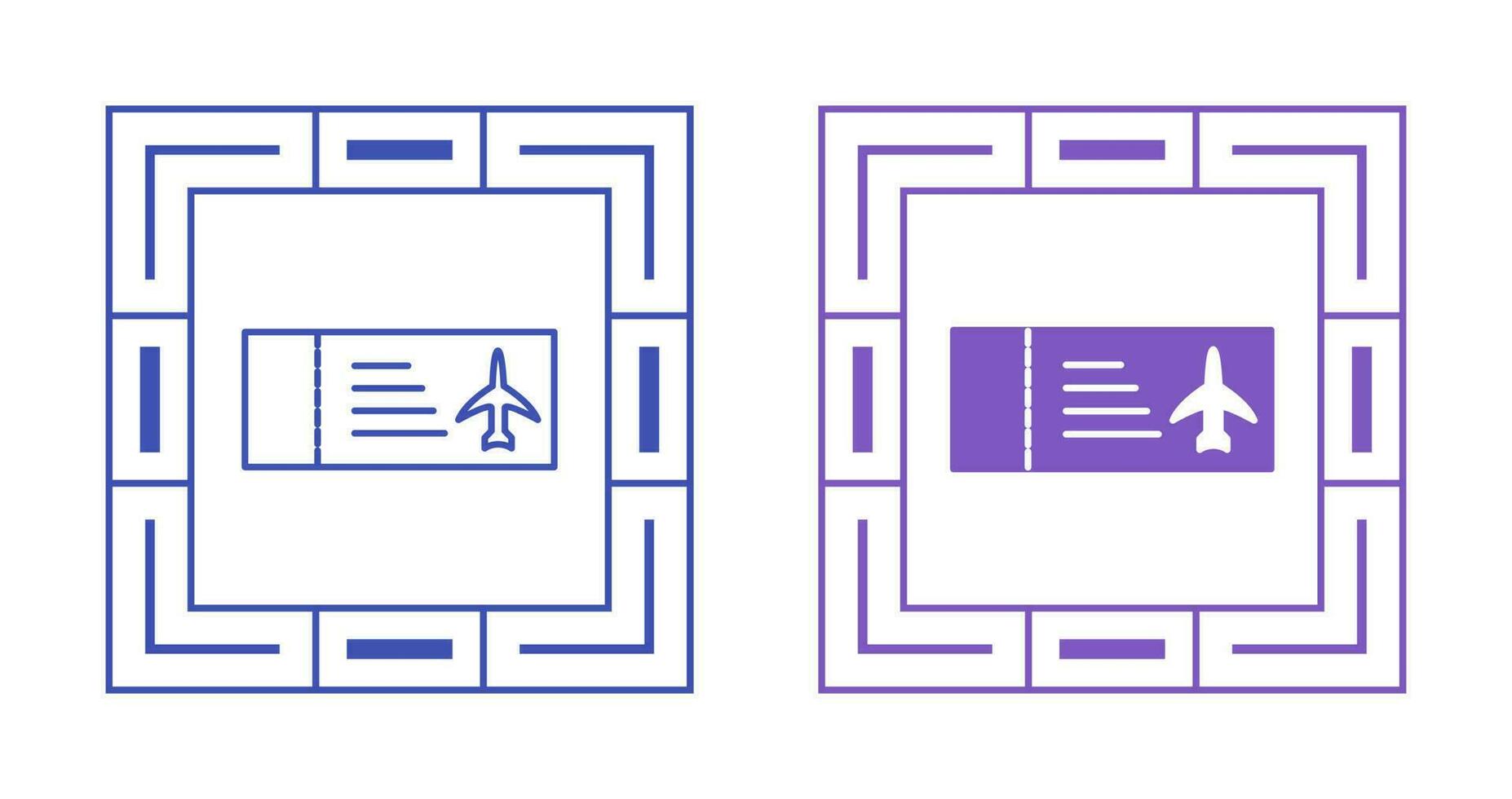 Plane Tickets Vector Icon