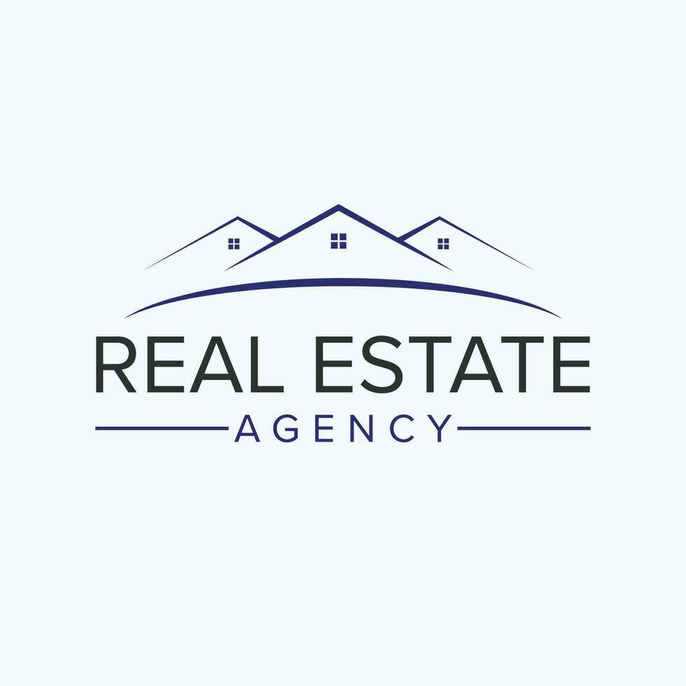 Real estate vector logo design. Houses logotype. Creative home logo template.