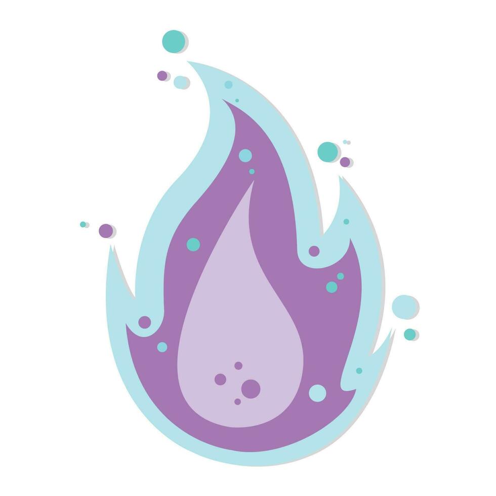 Magical sparkle campfire vector illustration isolated graphic icon