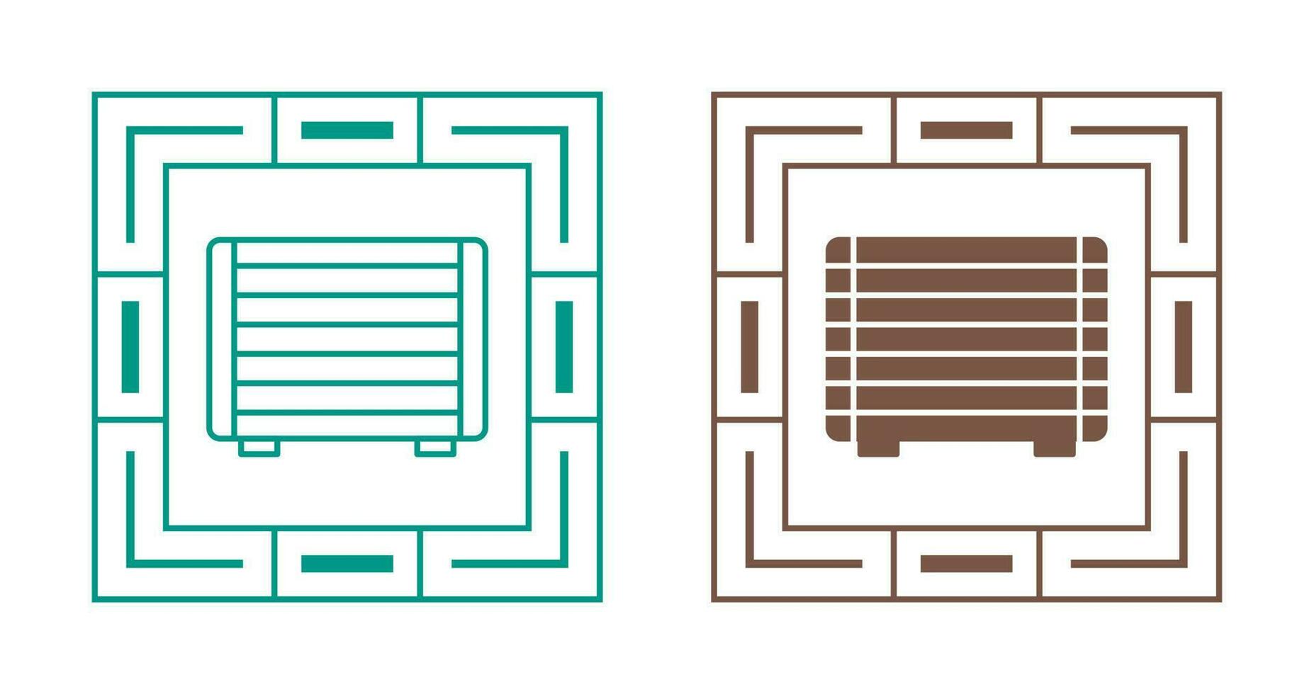 Gas Heater Vector Icon