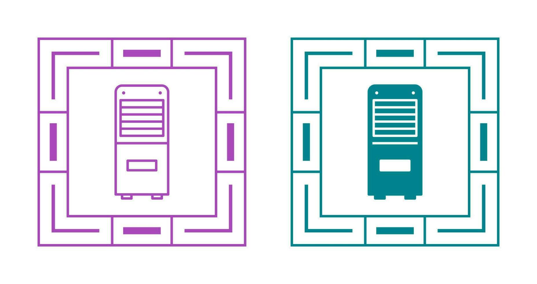 Mobile Air Conditioner Vector Icon