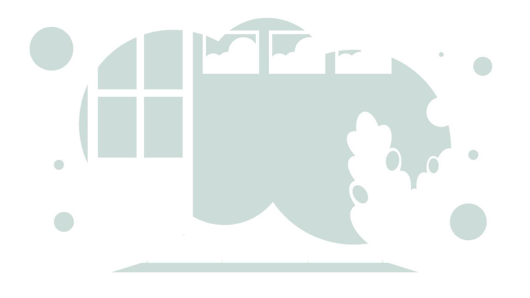Room in simple flat style. Background for your scene. vector