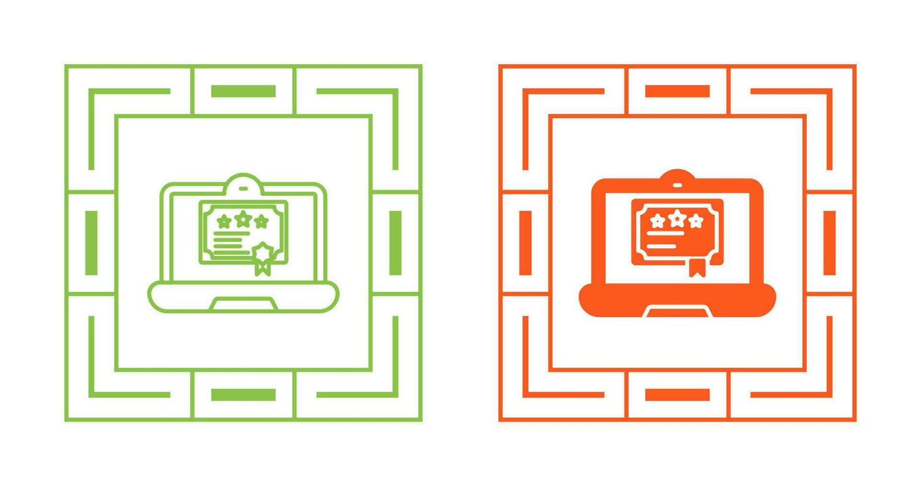 Digital Certificate Vector Icon