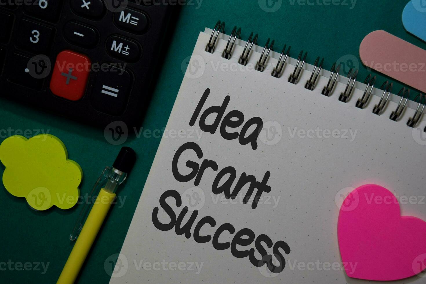 Idea. Grant. Success write on a book isolated on Office Desk photo