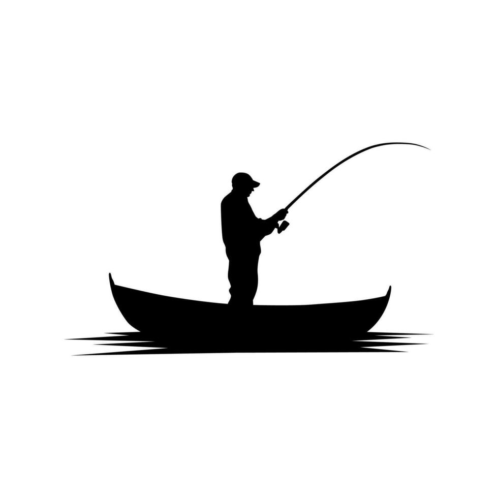 fisherman vector logo
