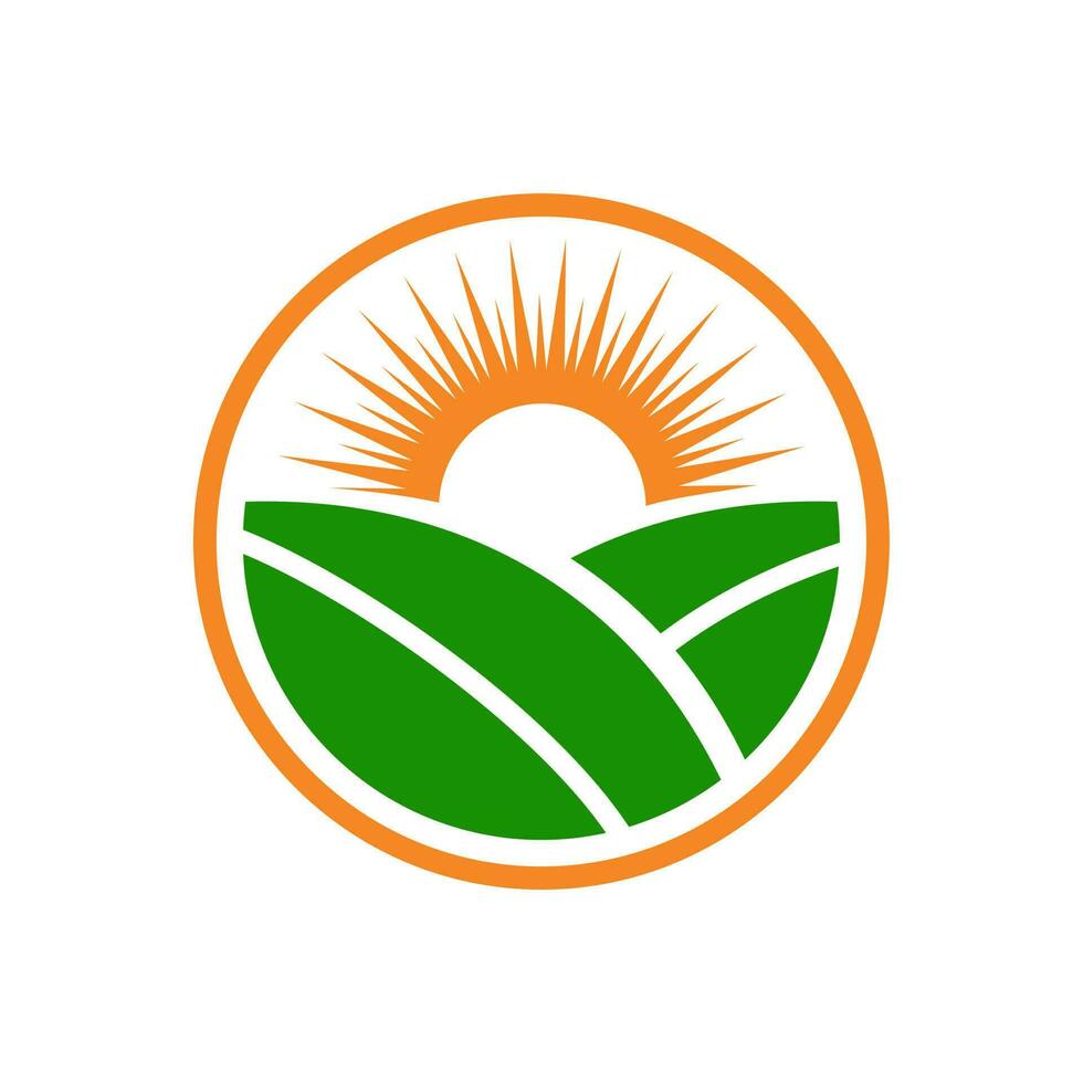 agro granja logo vector