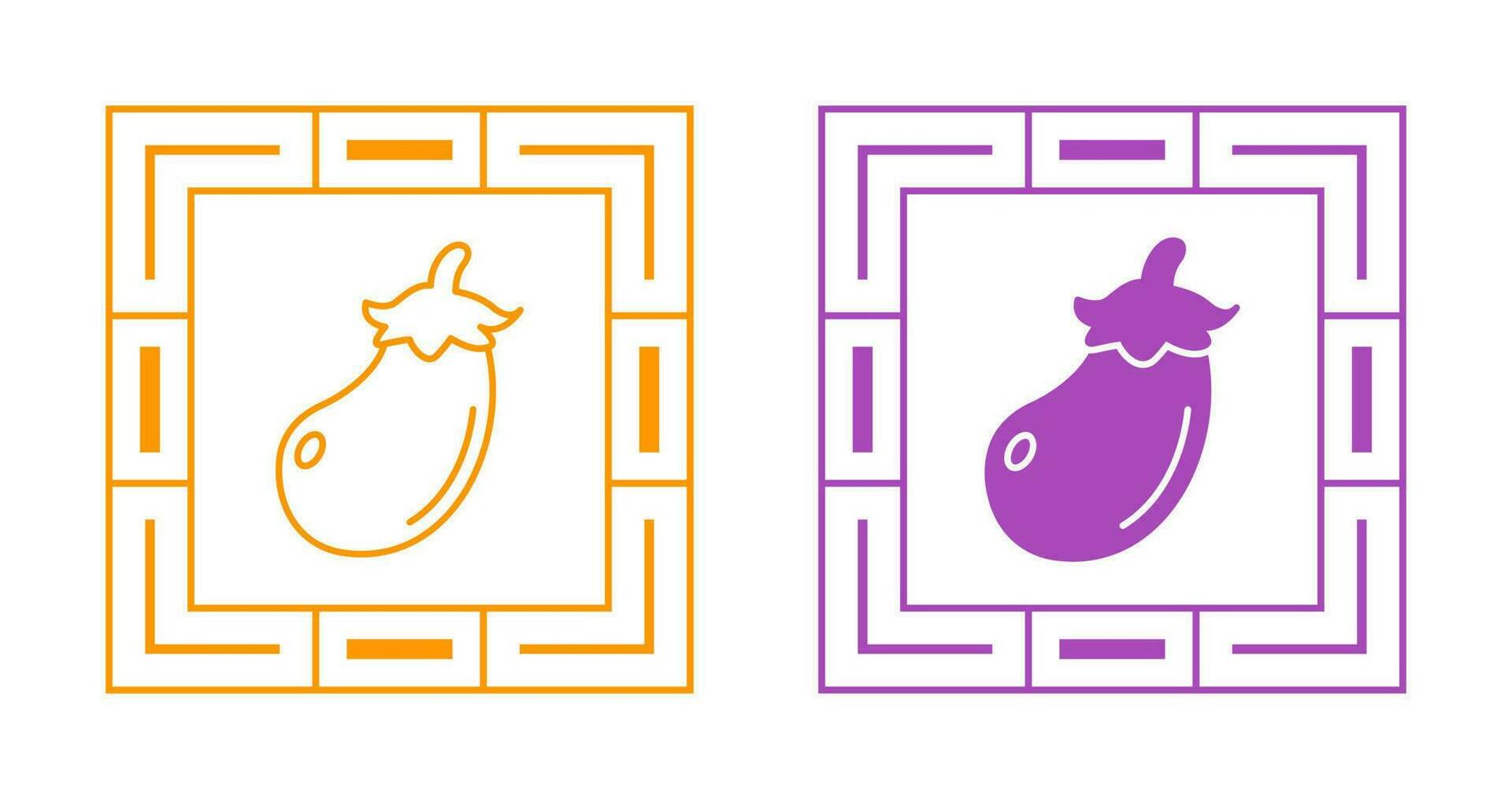 Eggplant Vector Icon