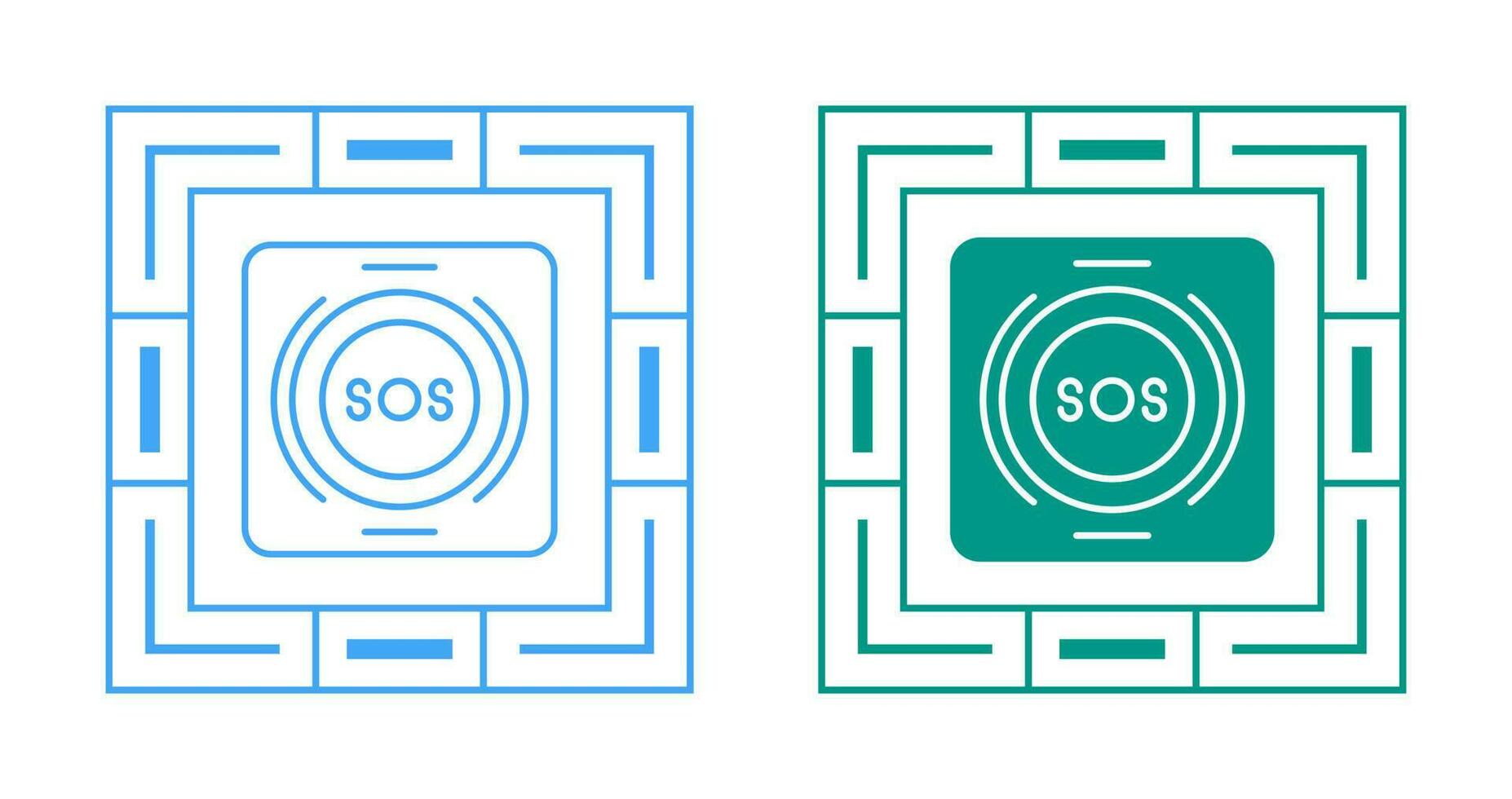 Emergency Button Vector Icon