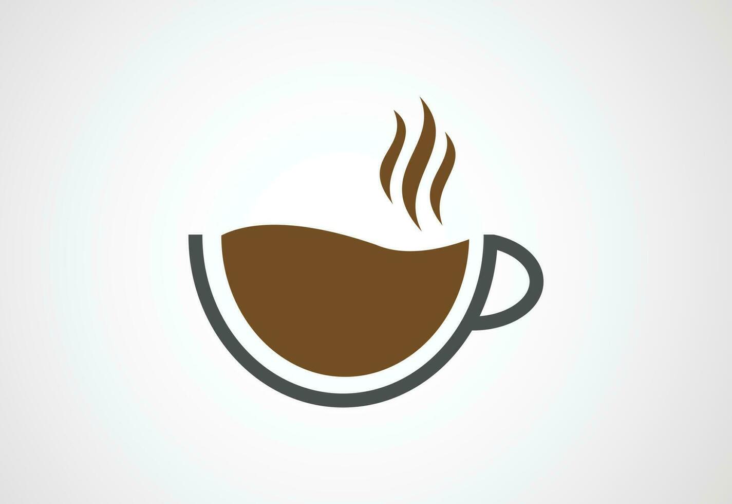 Coffee shop, restaurant logo design Vector design concept