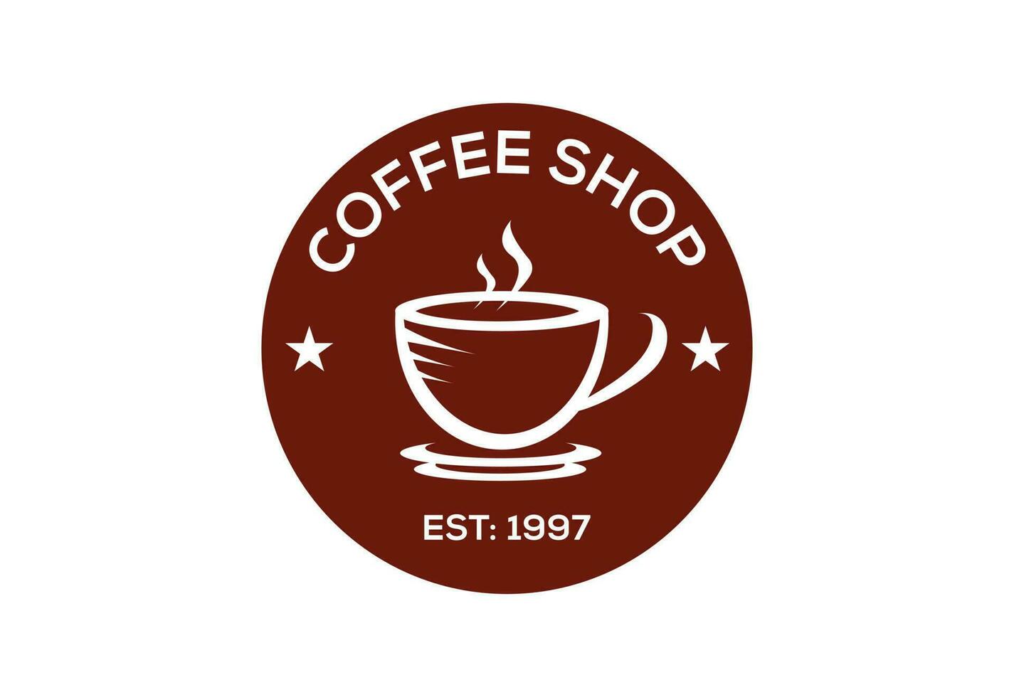 Coffee shop, restaurant logo design Vector design concept