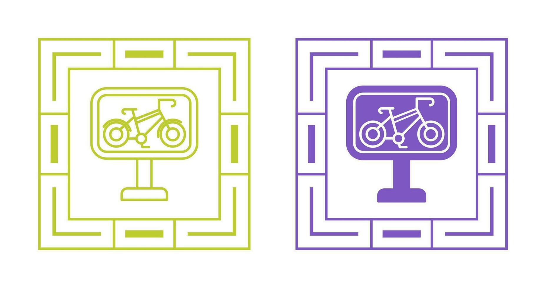 Bike Lane Vector Icon