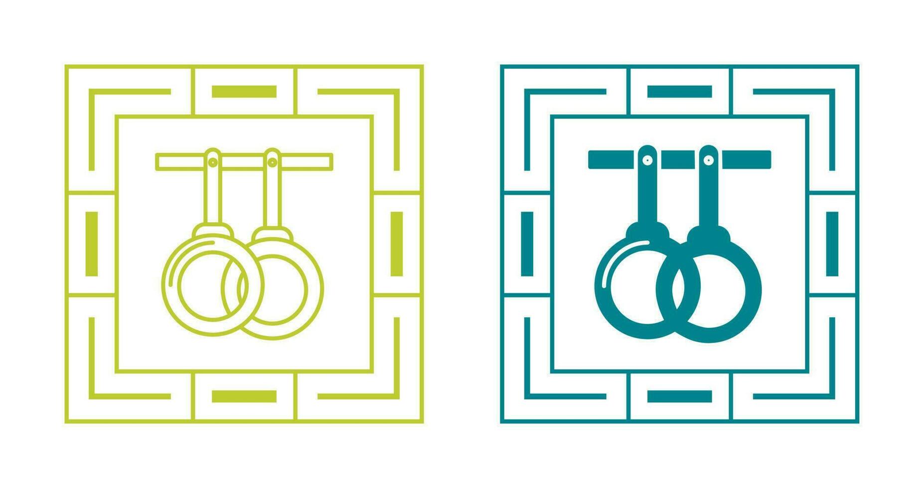 Gym Rings Vector Icon