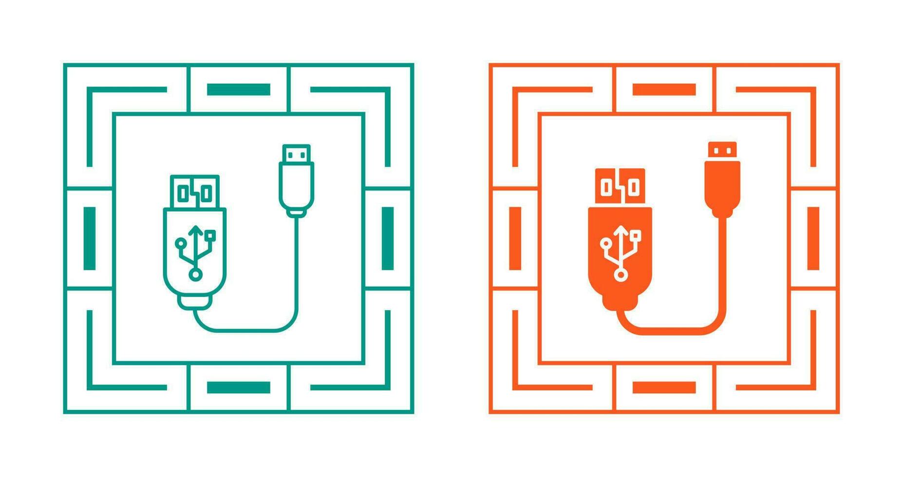 Usb Cable Vector Icon