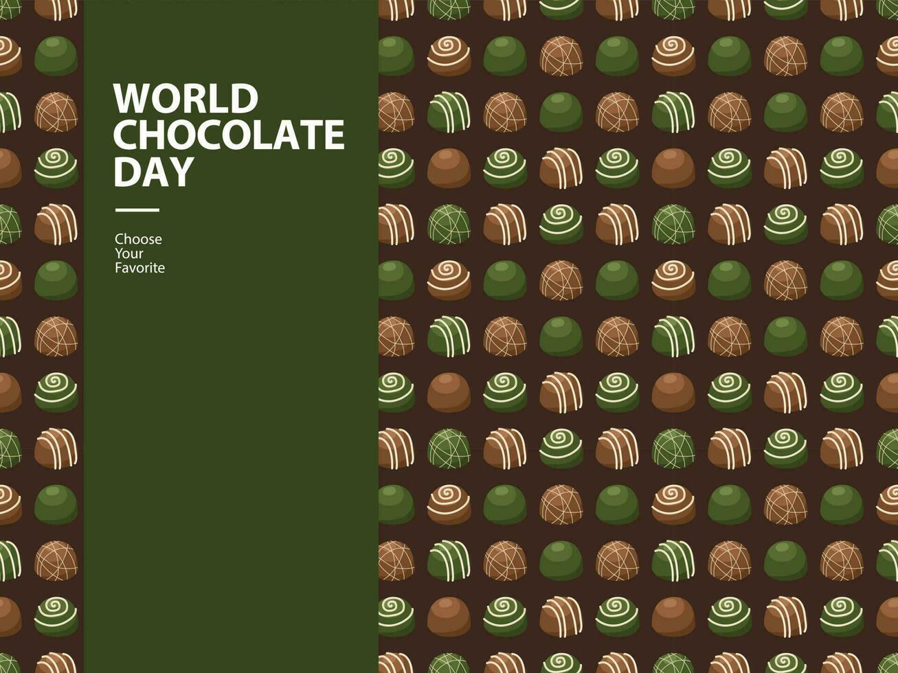 mundo chocolate día evento modelo fondo de pantalla vector elemento cacao cacao elemento postre verano comida