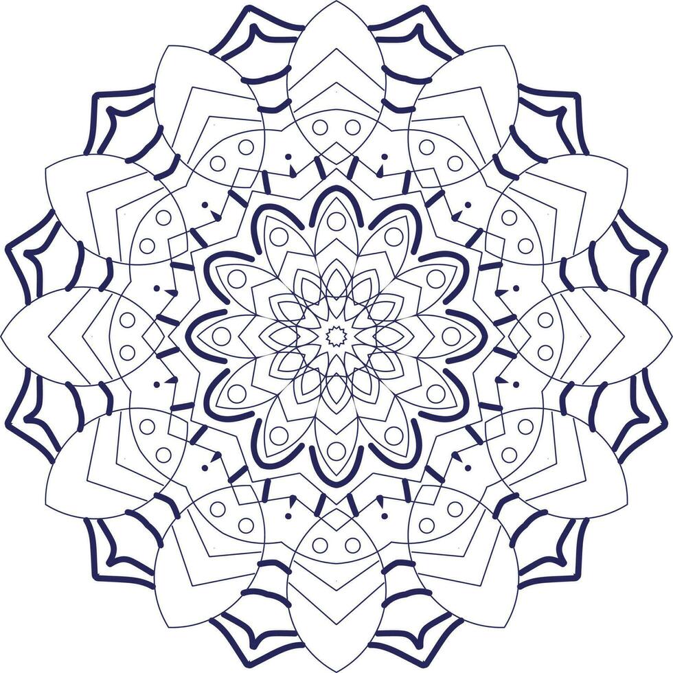 Modern Creative Mandala Design Background vector