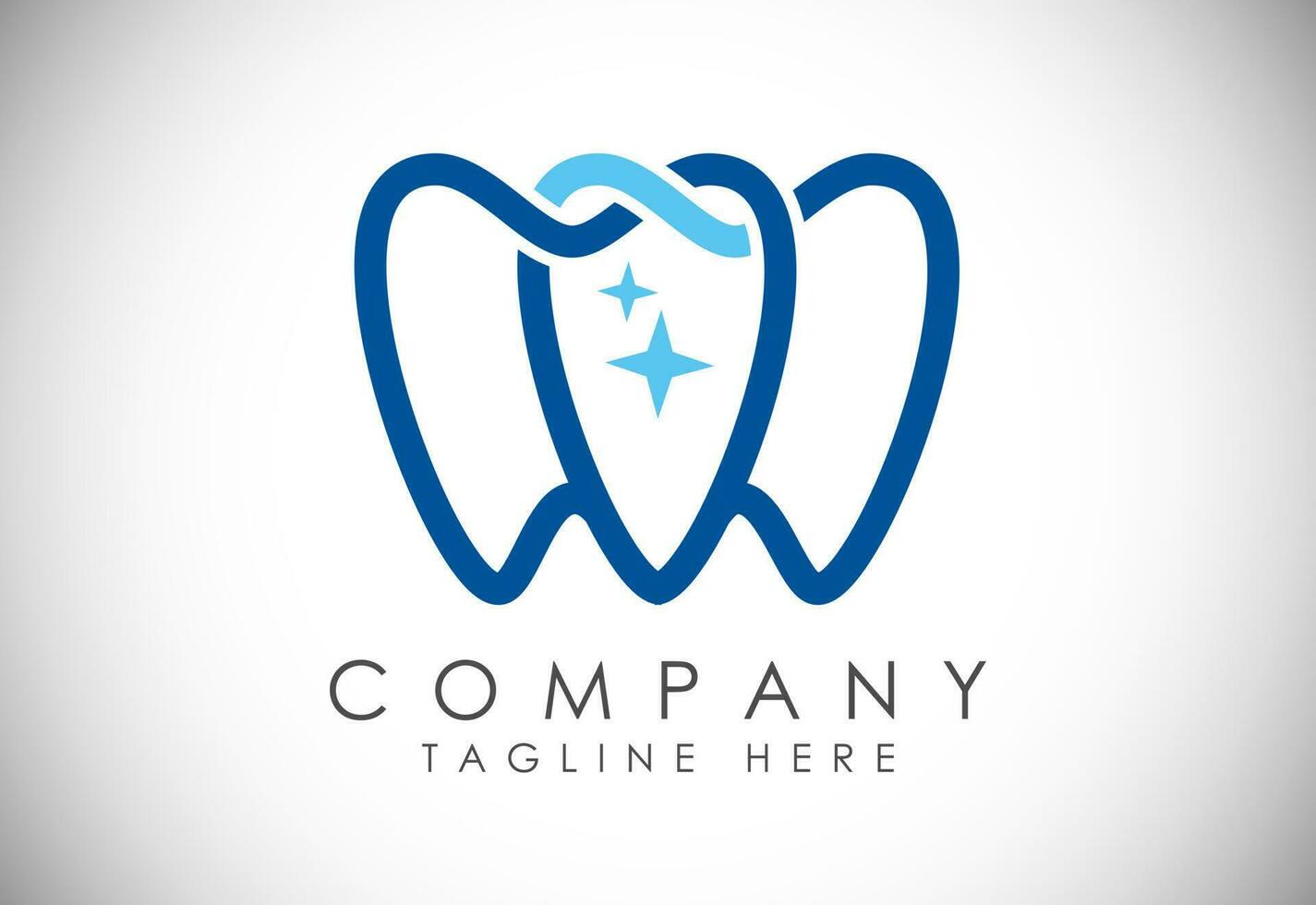 plantilla de logotipo de clínica dental, vector de diseño de logotipo de atención dental, logotipo de dentista de sonrisa de dientes dentales