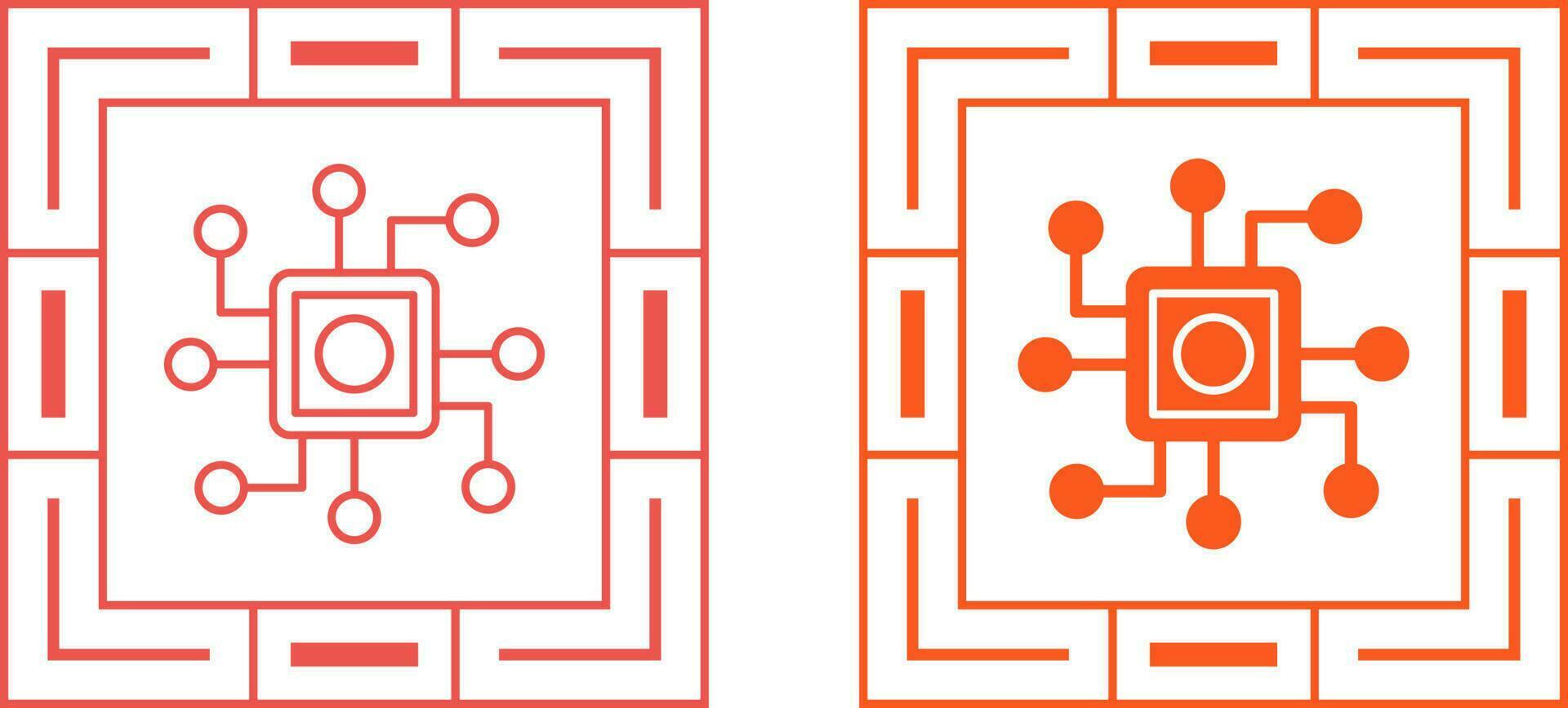 icono de vector de circuito