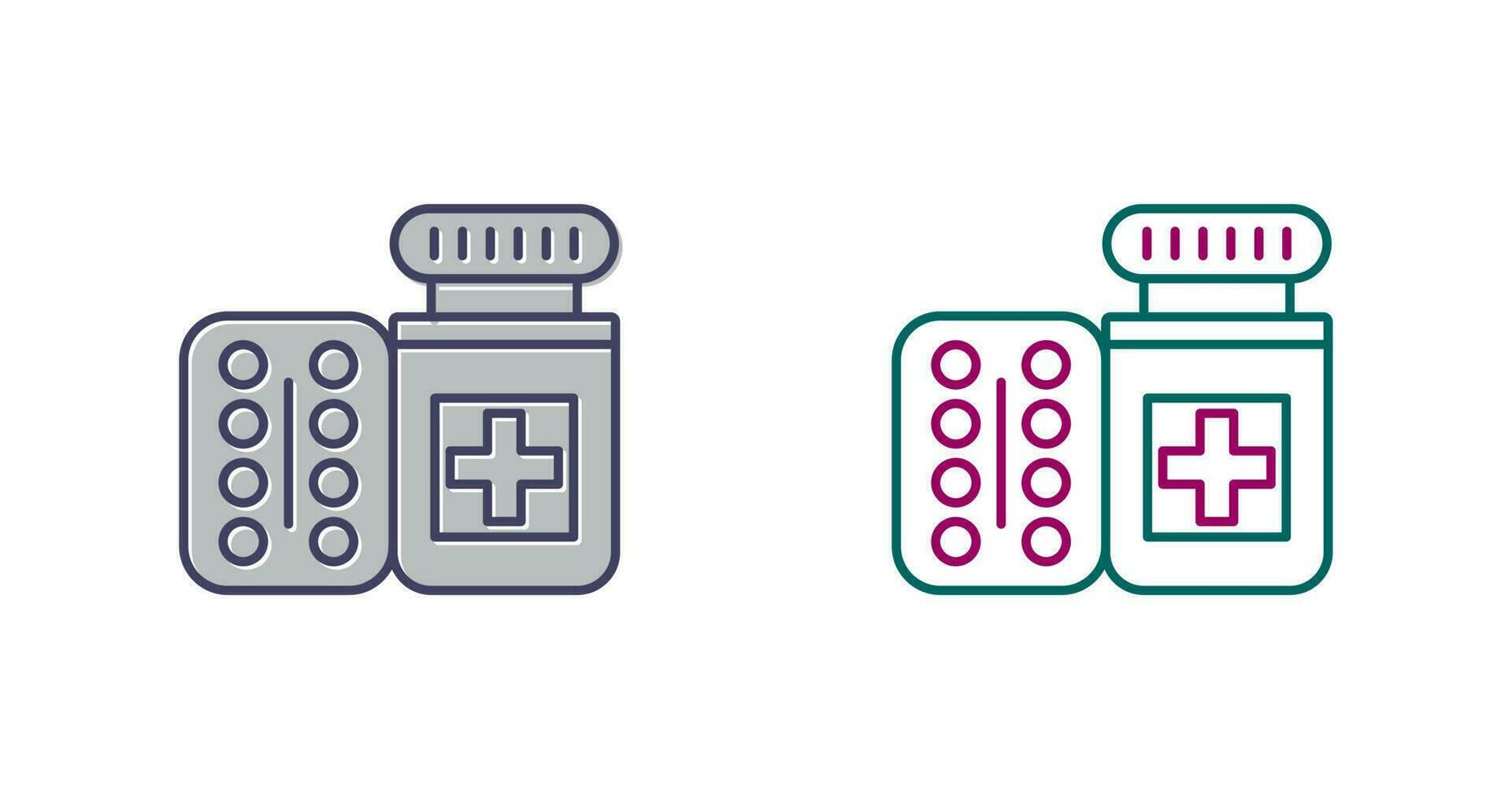 Pills Bottle Vector Icon