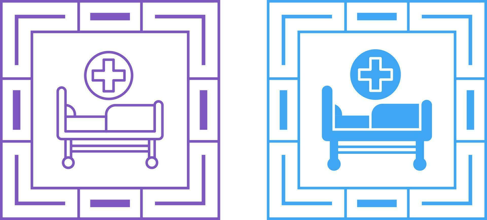 Hospital Bed Vector Icon