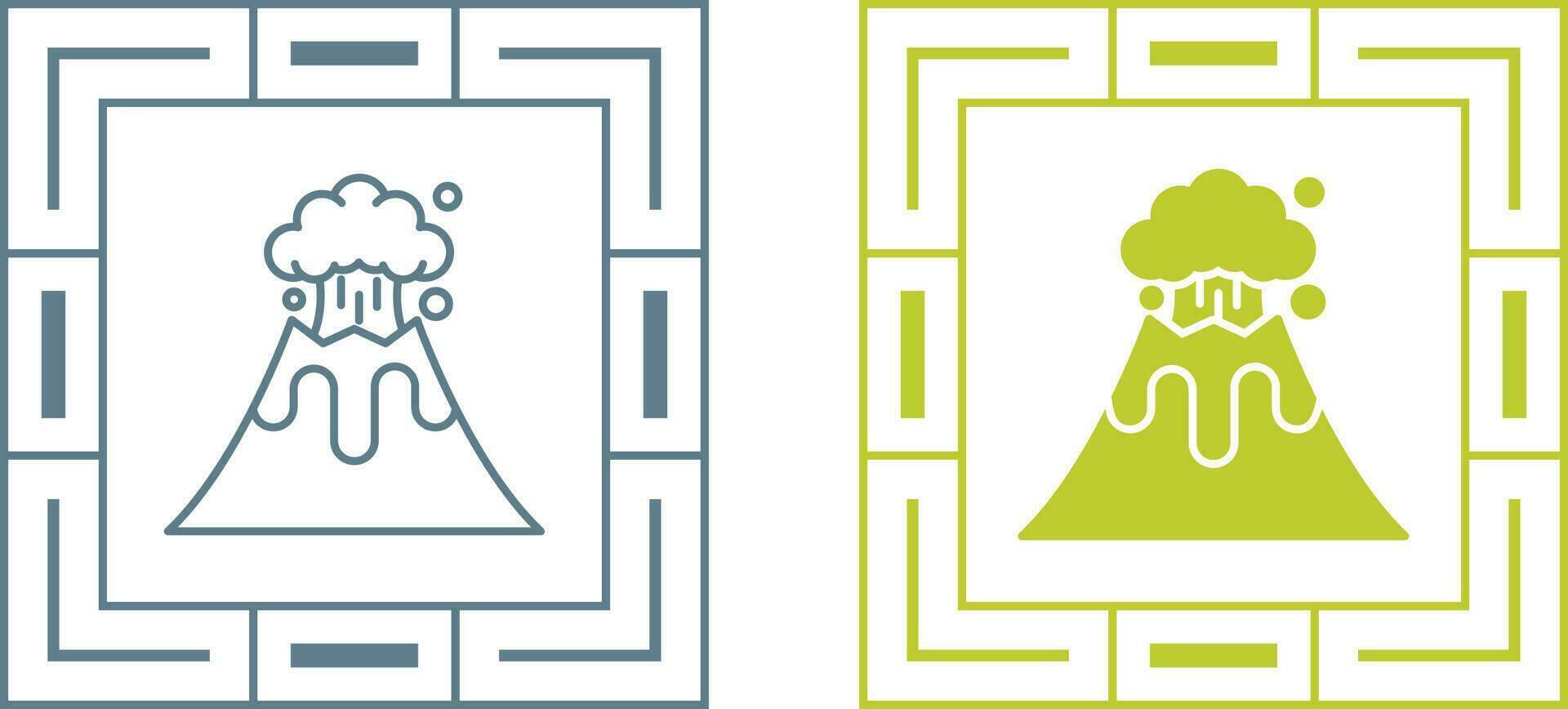Volcano Vector Icon
