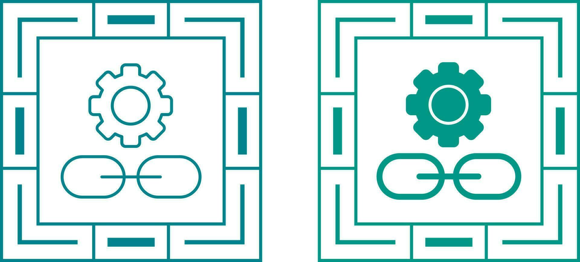 Link Setting Vector Icon