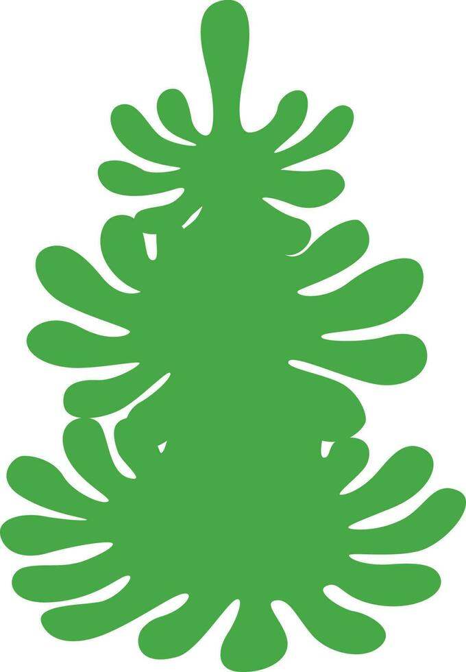 Christmas tree illustration vector