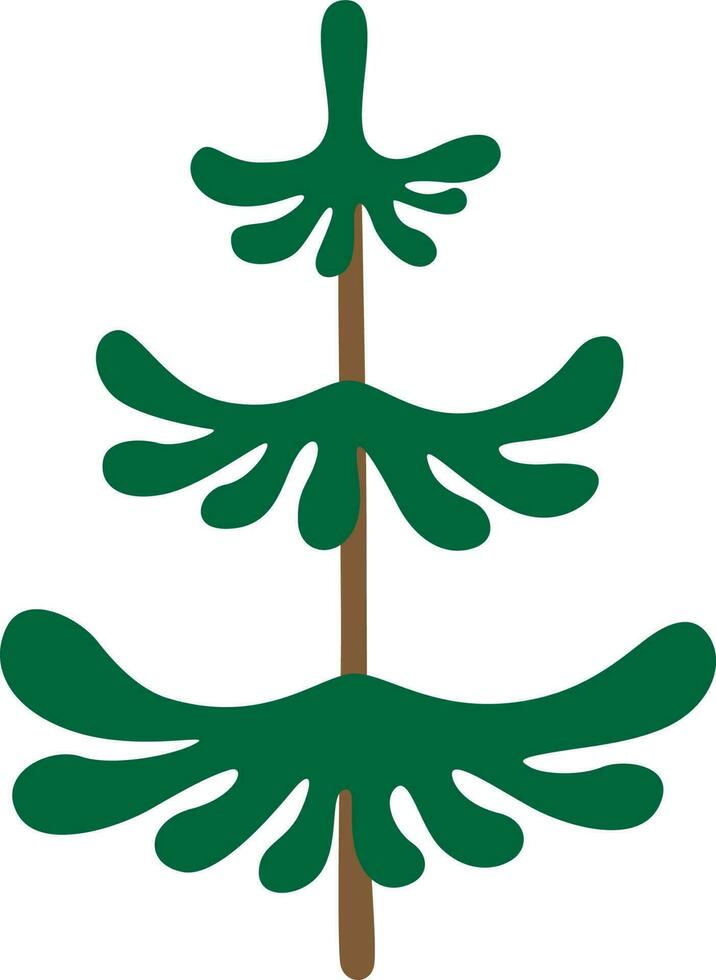 Christmas tree illustration vector
