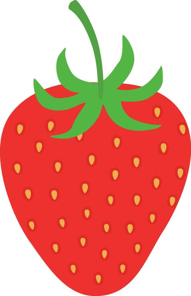 Strawberry illustration of a berry vector